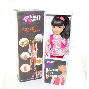Rajani COROLLE Brown Indian Kinra Girls Doll 40 cm