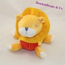 LION toalla de león IKEA rayas rojas amarillas 18 cm