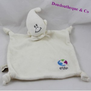 Doudou flat elfE nudos beige blanco 32 cm