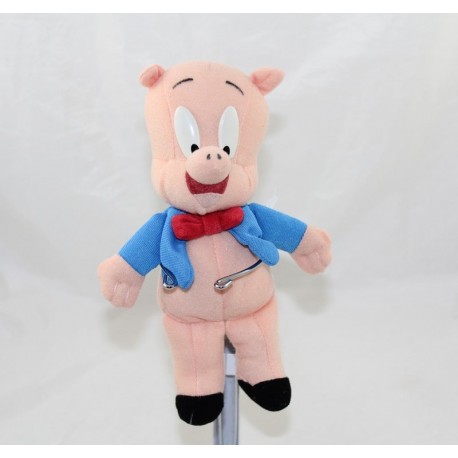Porky Pig Pig LOONEY TUNES giacca blu nodo rosso 19 cm