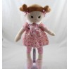 Toys'R'US Fabric Doll You - Me Pink Brown Vestido Floral 35 cm
