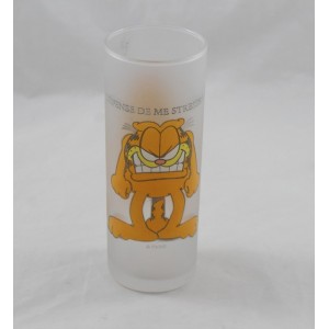 Verre haut chat Garfield PAWS Défense de me stresser verre tube opaque 14 cm