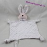 Doudou flat rabbit THE COMPAGNIE OF PETITS white pink stars 29 cm