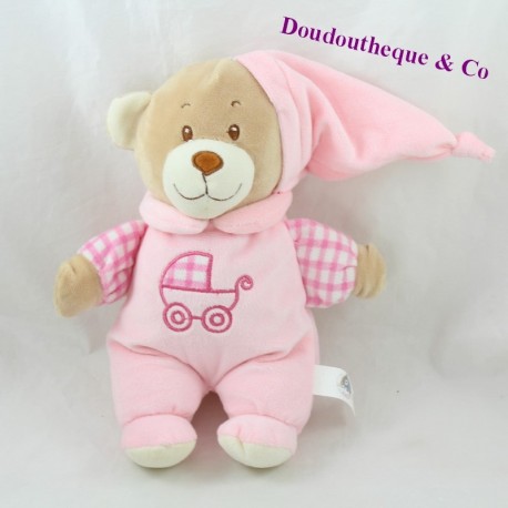 Liebe DODO Bär Cub Mgm rosa Wiege Baby Strap 27 cm