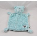 Doudou piatto orso NICOTOY cielo blu impronta grigio Simba giocattoli 23 cm