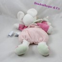 Doudou mouse DOUDOU e COMPAGNY mamma e il suo bambino verde rosa 31 cm