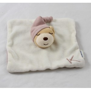 Doudou Gericht trägt quadratische Schläfer KALOO Cap 17 cm Beige Brown K