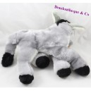 Peluche burro CORSICA gris bandana cabeza azul Córcega 40 cm
