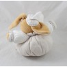 Doudou Kaninchen KALOO Leinen Dragée Leinen weiß beige 16 cm