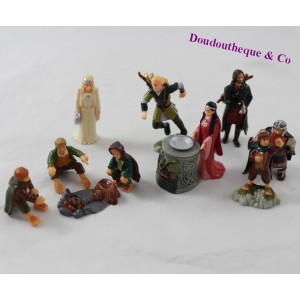 Lot figurine KINDER Le seigneur des anneaux plastique