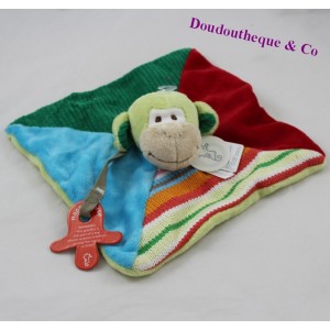 Doudou plana mono de Mo feliz caballo multicolor 23 cm