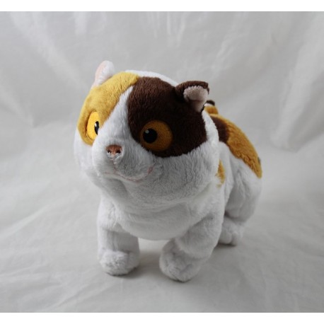 Peluche Porky chat GIPSY En route Dreamworks blanc marron