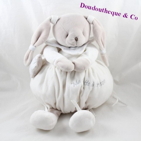 Pyjama verstaut doudou UND himmlische COMPAGNY Mein weiß-grauer Sternenschatz stash 45 cm Pyjama verstaut doudou UND himmlische COMPAGNY Mein weiß-grauer Sternenschatz stash 45 cm