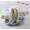 Doudou patapouf Kaninchen KALOO Blaue Feder 30 cm