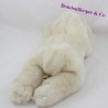 Peluche ours polaire ANNA CLUB PLUSH WWF blanc allongé 40 cm