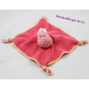 Doudou flat cow ORCHESTRA pink yellow knots 21 cm