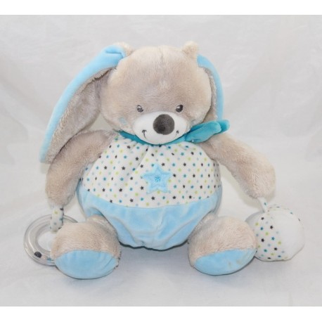 Sensorisches Kuscheltier Ball Hase CHILDREN's WORDS blaue Stern Kugel Rassel Leclerc 22 cm Sensorisches Kuscheltier Ball Hase CHILDREN's WORDS blaue Stern Kugel Rassel Leclerc 22 cm