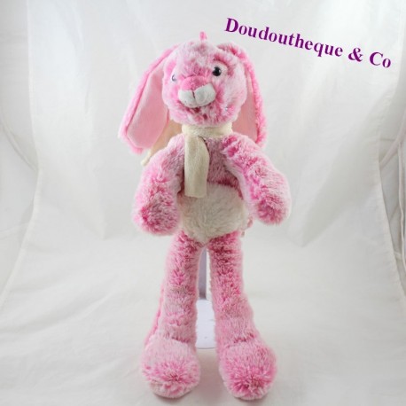 Pink rodADOU rabbit towel beige scarf 40 cm