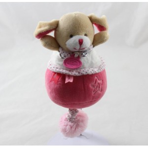 Doudou musical dog DOUDOU AND COMPAGNY Lovely strawberry music box 20 cm
