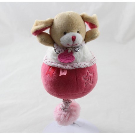 Doudou musical dog DOUDOU AND COMPAGNY Lovely strawberry musi box