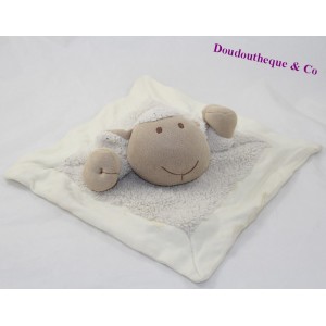 Weiche flache Schafe NATUR UND DECOUVERTES beige 25 cm