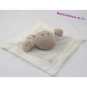 Soft flat sheep NATURE AND DECOUVERTES beige 25 cm