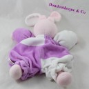 Doudou rabbit THAT GOOD purple white 24 cm