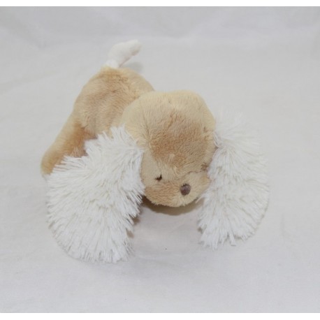 Plüsch-Karamell-Hund KALOO Les Amis beige weiß 15 cm
