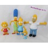 Lot de 5 figurines JESCO Les Simpsons Marge, Homer, Bart, Lisa et Maggie