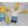 Lote de 5 figuras de JESCO Los Simpson Marge, Homer, Bart, Lisa y Maggie