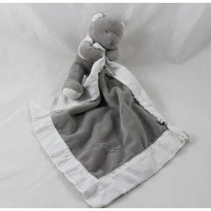NicoTOY First white grey linen linen towel bear