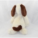 Peluche chien JELLYCAT Bashful Mutt marron blanc 31 cm
