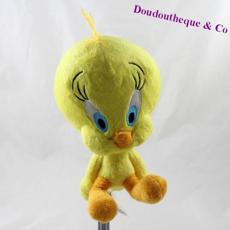 Peluche canari Titi TCC Looney Tunes Titi et grosminet oiseau jaune 20 cm