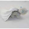 Doudou handkerchief rhinosucre D'ORGE White grey cashew 16 cm