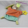 Doudou puppet rabbit SUCRE D'ORGE blue orange star 22 cm