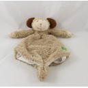 Doudou puppet ram HAPPY HORSE clover with 4 beige leaves 24 cm