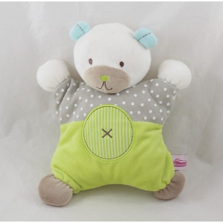 Doudou semi-flat bear POMMETTE 24cm 