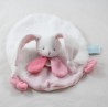 Baby NAT's suave conejo plano BABY NAT' El tierno redondo blanco rosa 24 cm