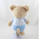 Teddy handkerchief bear TEX BABY blue Rocket Boy Carrefour 36 cm