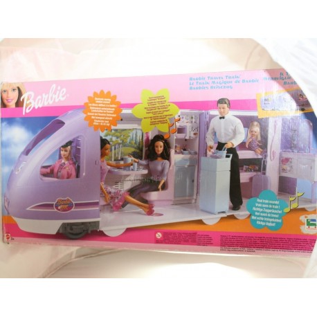 Barbie travel train MATTEL Barbie's Magic Train Sound Effects 2001 New