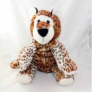 Leopard peluche PARTNER JOUET marrón teñido 35 cm