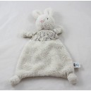 JeLLYCAT blanco tela florida conejo toalla suave 29 cm