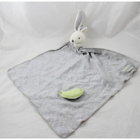 Doudou Flachkaninchen KALOO Zen grün Vogel grau lange 53 cm Doudou Flachkaninchen KALOO Zen grün Vogel grau lange 53 cm