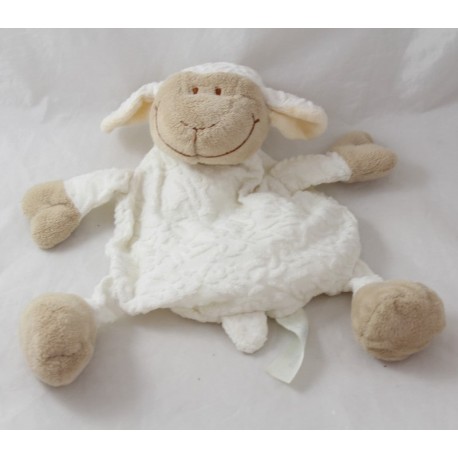 Sheep flat cuddly toy JOLLYBABY white beige 24 cm Sheep flat cuddly toy JOLLYBABY white beige 24 cm