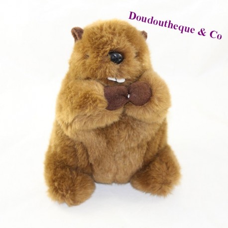 Musical marmot stuffed rodA brown 21 cm