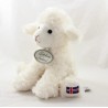 Peluche mouton GIFT FROM ICELAND blanc agneau assis 21 cm