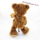 Furry brown bear long hairs red knot 35 cm