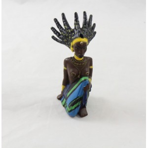 Figurine sorcière Karaba KIRIKOU plastique 2005 a genoux
