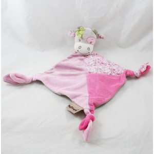 Doudou flache Kuh NATTOU Manon und Alizée Diamant rosa kochen 38 cm