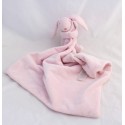 Doudou lapin PRIMARK EARLY DAYS rose grand mouchoir 47 cm